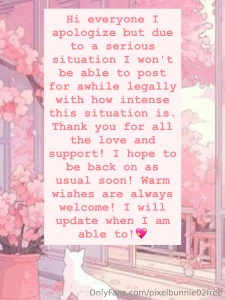 Hi everyone i m not sure if you ve kept up with my insta but i m