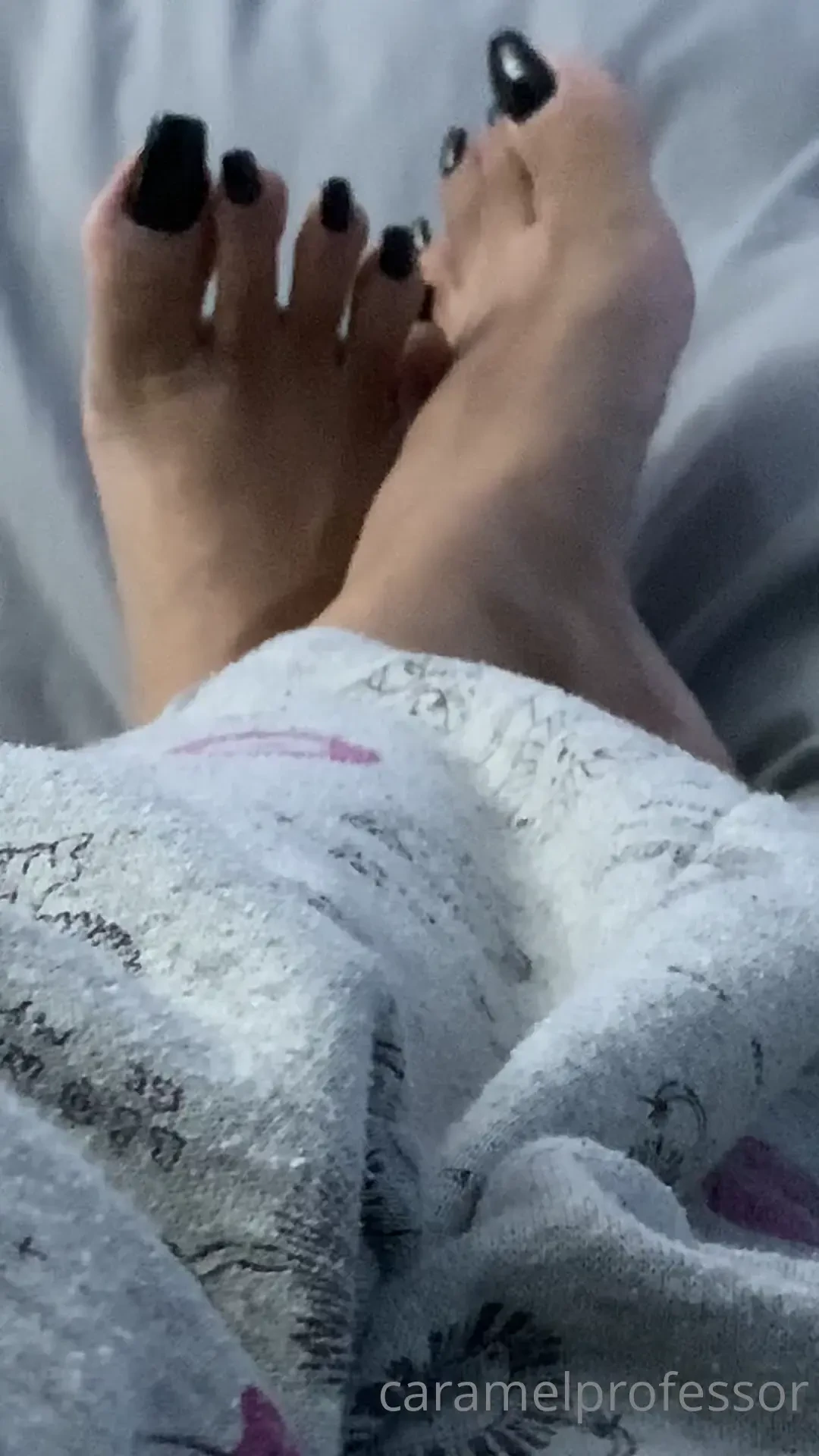 In bed finally after a long day i wish i had someone to rub my feet or 