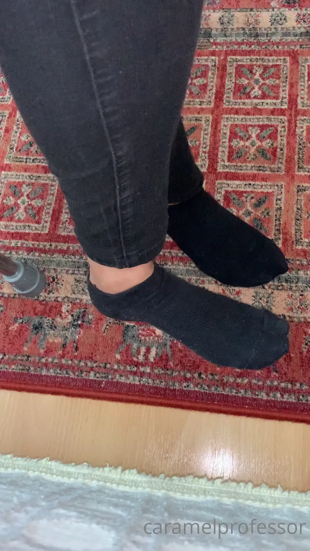 Taking my stinky socks off after being at work all day do you see my 