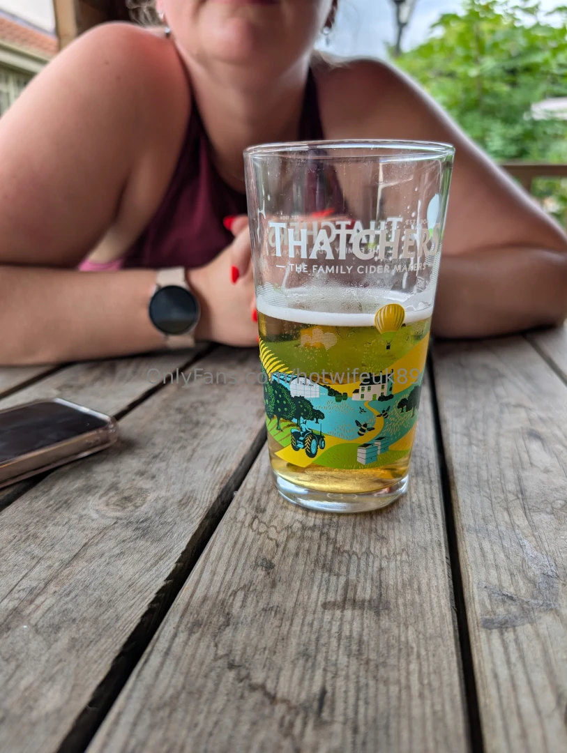 Sun s out sipping cider who s buying my next drink 