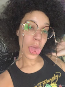 The tongue making an appearance