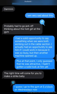 About to change my gym schedule so i can get my new gym crush to part 4