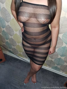 Black fishnet dress part 4