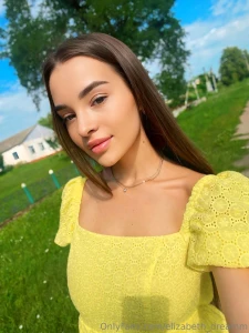 Yellow dress garden breeze and sunshine kisses nothing feels more