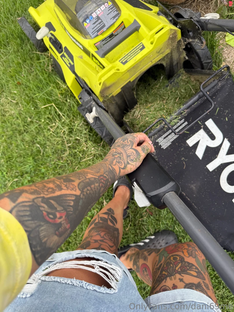 Is it sexy when a lady takes care of the lawn 