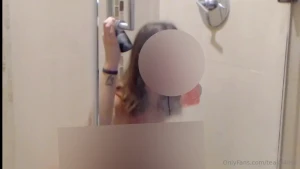 Shower suck and fuck watch as i suck and fuck my dildo through my see part 1