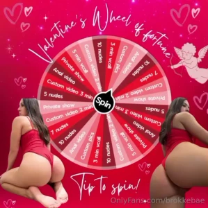 A naughty game to have fun this special day let s spin the wheel and