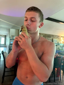 My goose son henri getting love