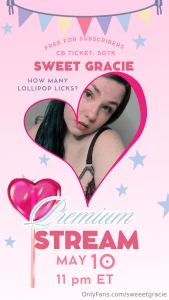 See you saturday send me your guess for how many licks it will take me