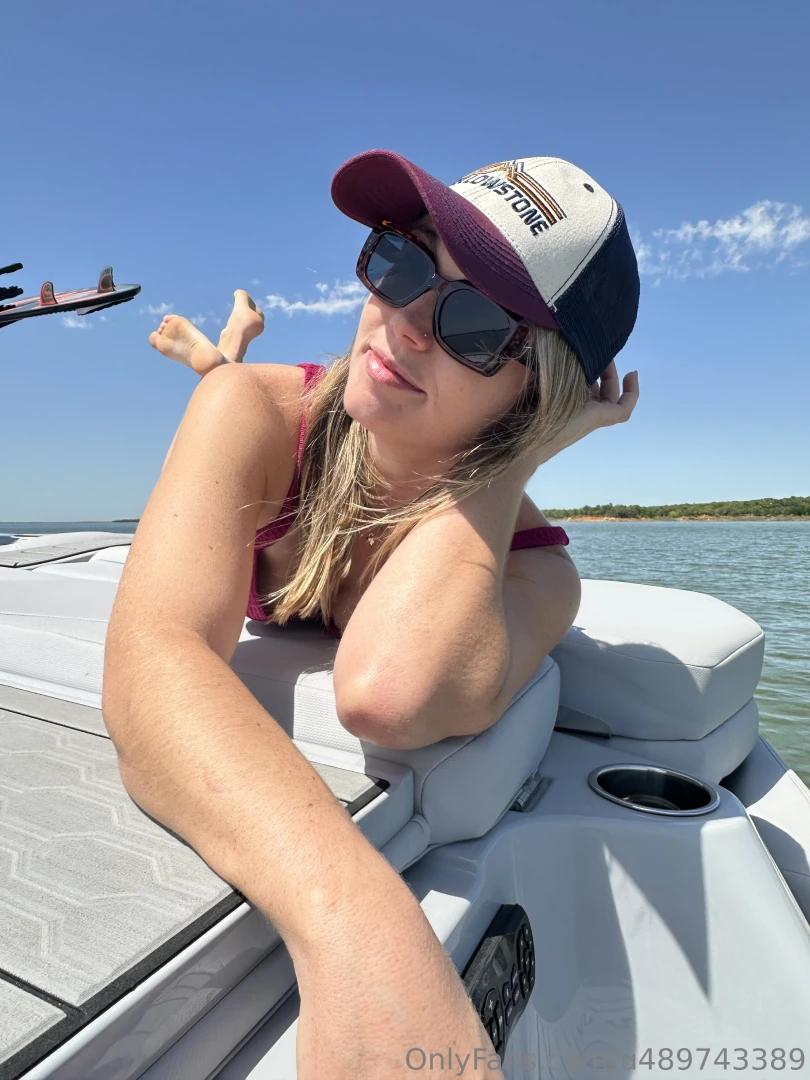 Kicking back on the boat sun on my skin and waves rocking us gently part 1 