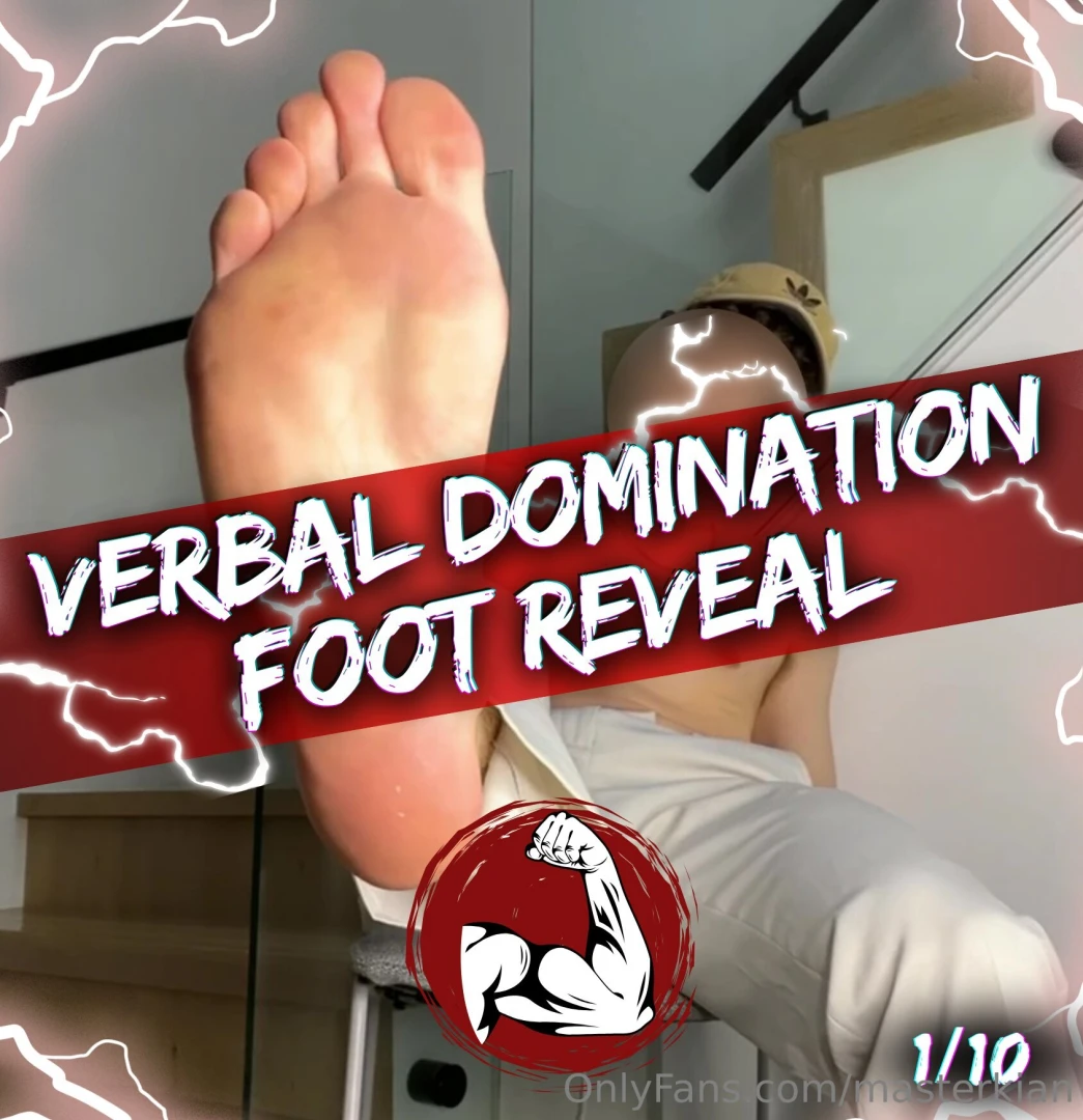 New verbal domination foot reveal with full face unblurred while i 