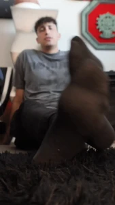 Sitting on the floor covering up the whole screen with my gargantuans