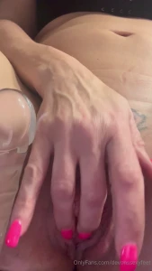 This glass dildo was so cold on warm wet pussy the cold felt amazing i