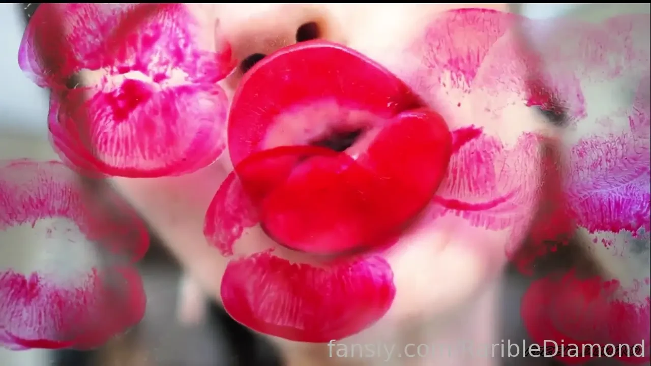 Dirty red cherry kiss watch as i apply a bold red cherry lipstick 