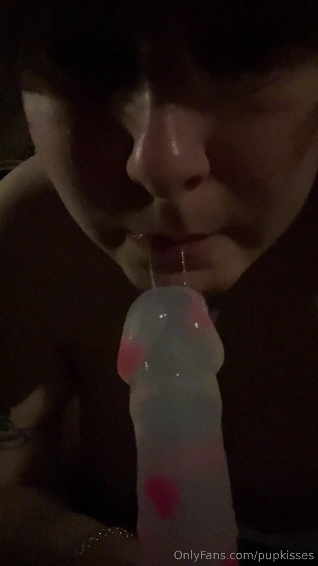Lemme slobber all over your cock 