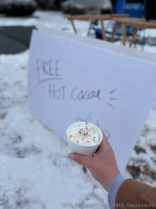 Bout to get a nice warm shower after a day of sledding and giving hot