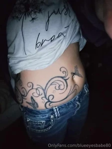 Just a peek of the belly