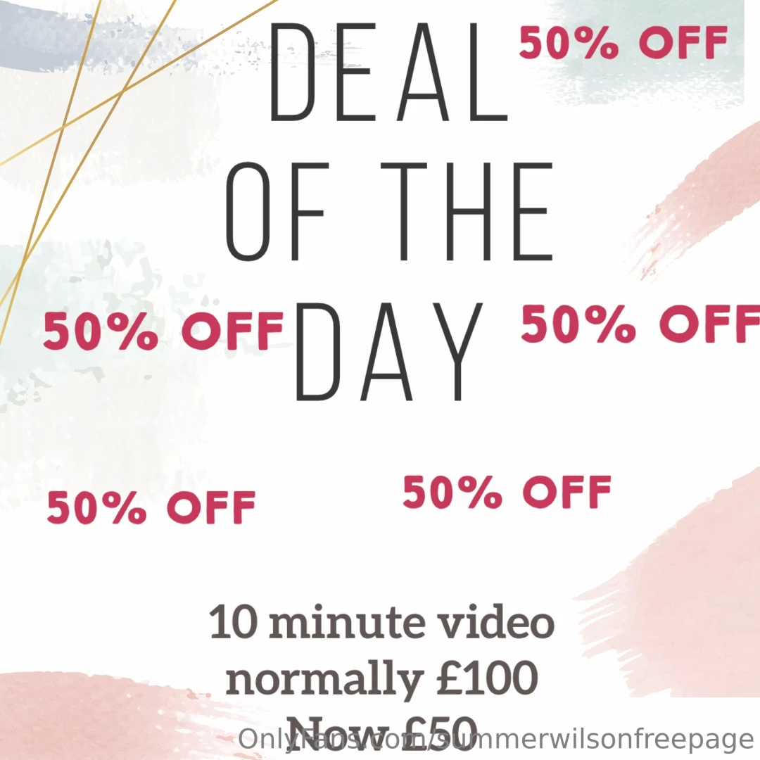 Deal of the day 50 off 