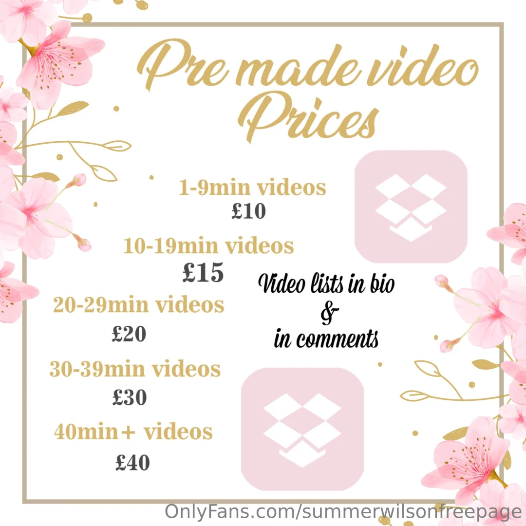 Now selling videos singularly 