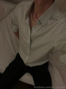 Teased and edged by someone in formal wear