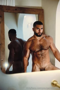 Standing strong flexed up bathroom lighting hits different when