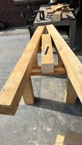 I was working on a new table and she was wondering how it would look part 2