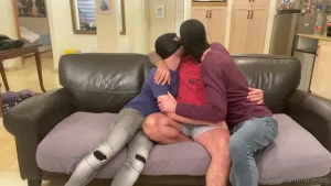 Two horny men fucking me any way they can