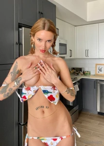 Eating mango and getting wet by my pool all day today part 1