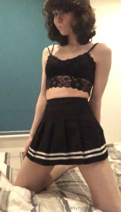 This skirt is so small it barely hides it all part 1