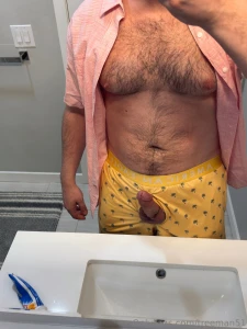 My office fit today minus my pants of course part 3