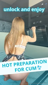 I bent over grabbed the edge of the bed and made it juicy just for you