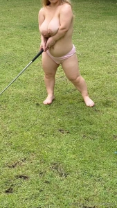 Nude resort golfing part 2