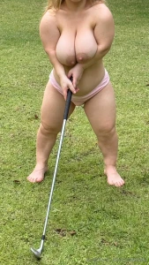 Nude resort golfing part 9