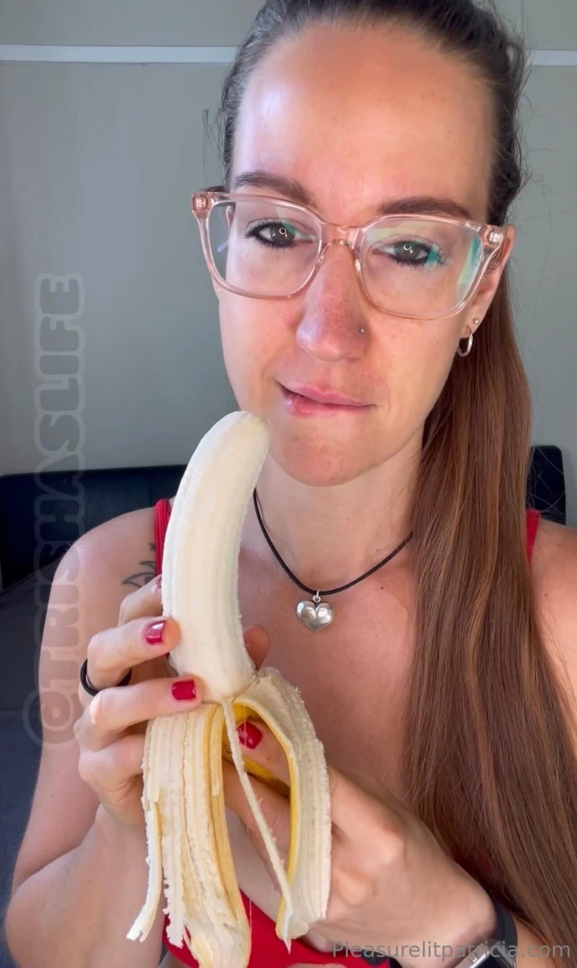 I peel the banana slowly deliberately it s ripe and ready just like me 