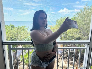 Unlock to see mommy s perky pierced nipps in 4k vacay edition