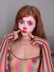Was just making silly clown faces for fun and now i look like i got