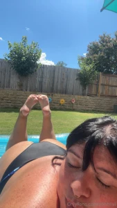 Pool gym and new nail set yesterday part 5