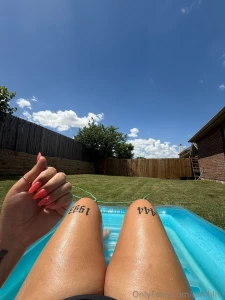 Pool gym and new nail set yesterday part 4