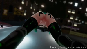 Showing off on the car