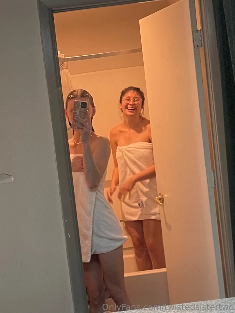 Catch us post shower twistedsisterone 