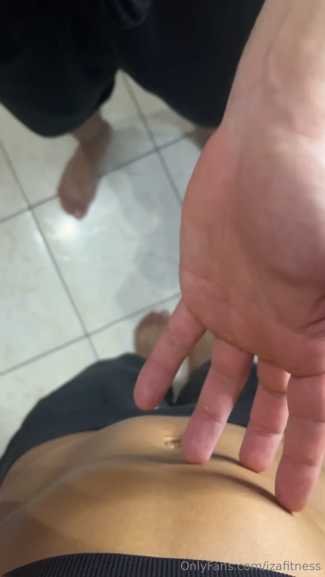 He says my belly is his favorite place to be especially the navel 