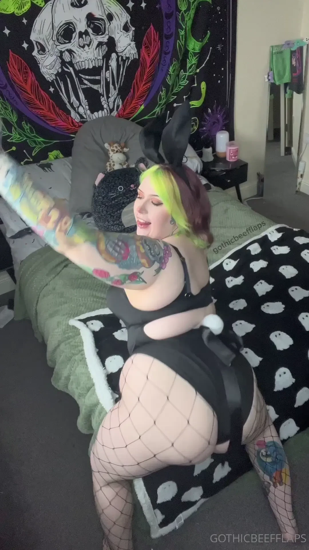 Shaking my cute bunny tail because i am so excited for easter tomorrow 