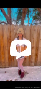 Outside in the snow completely sensual see thru white top closeups i m part 1