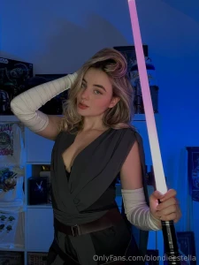 Imagine this i step closer the lightsaber glowing between us my lips part 1