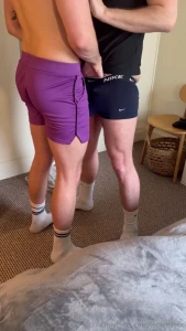 Intimate fuck with hung stud as his boyfriend watches and records