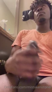 Spent the night at my friends place again woke up n had to get one out