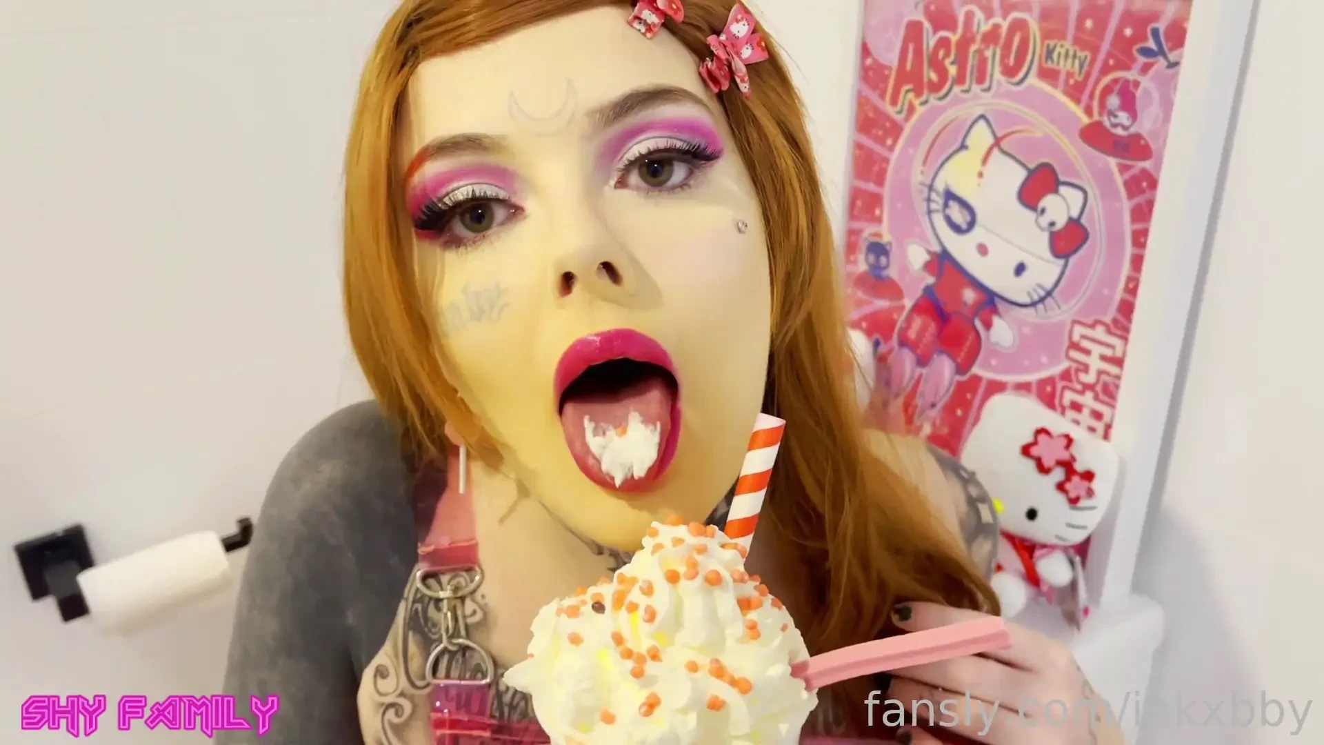 Don t miss out on this crazy anal strawberry milk enema watch as i 