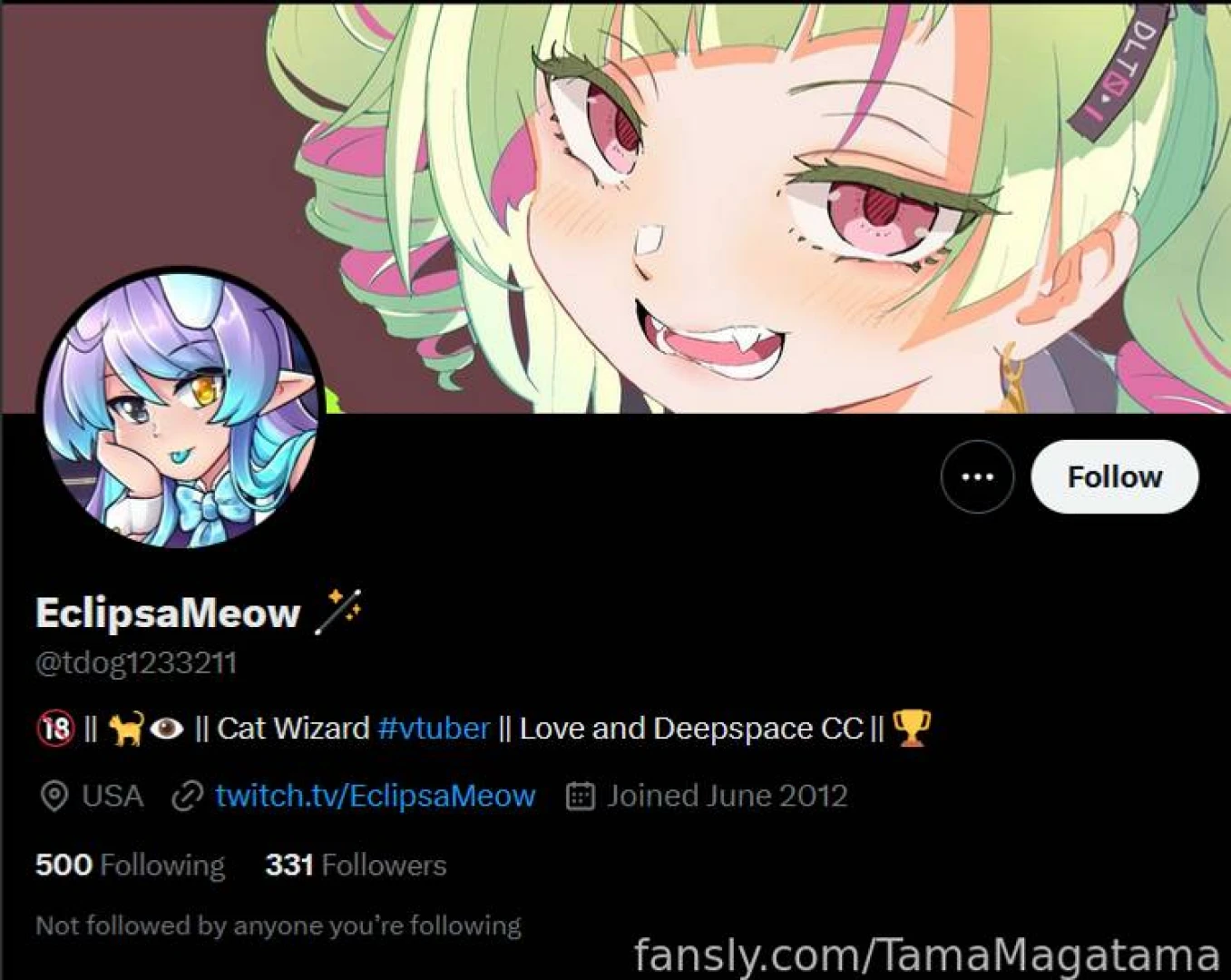 Psa someone has made a copycat profile of my twitter profile please be 