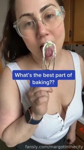 I like to spend time in the kitchen over40 baking sfw chubby glasses