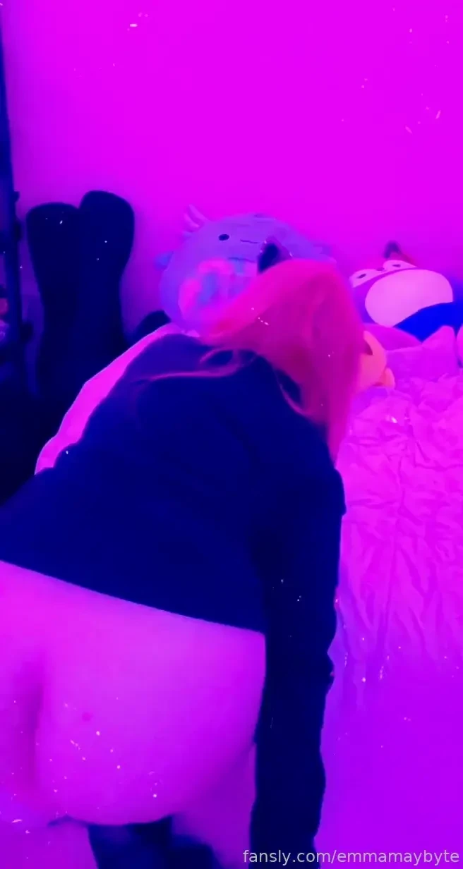 Fucking my creamy pussy with my black tentacle cock and pov from part 3 